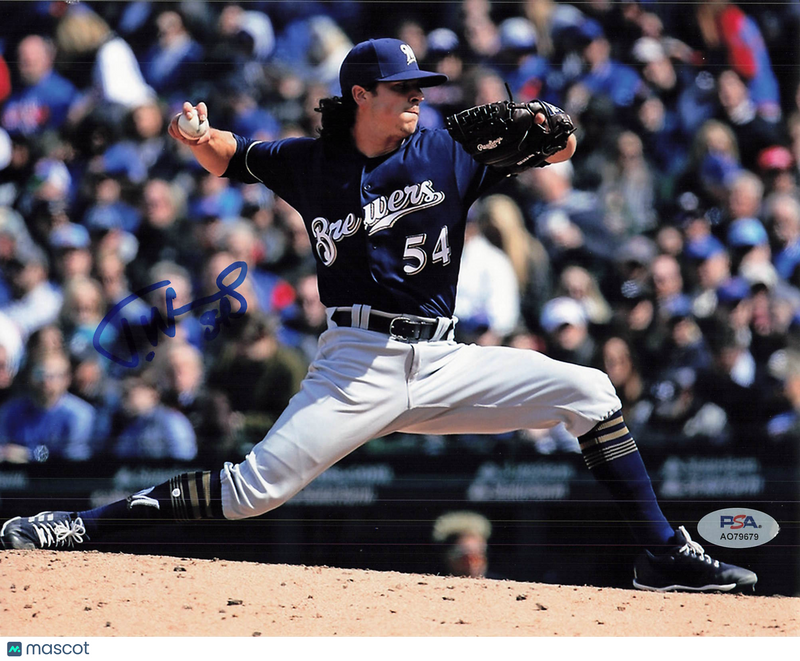 Trevor Williams Milwaukee Brewers Signed 8x10 Photo PSA