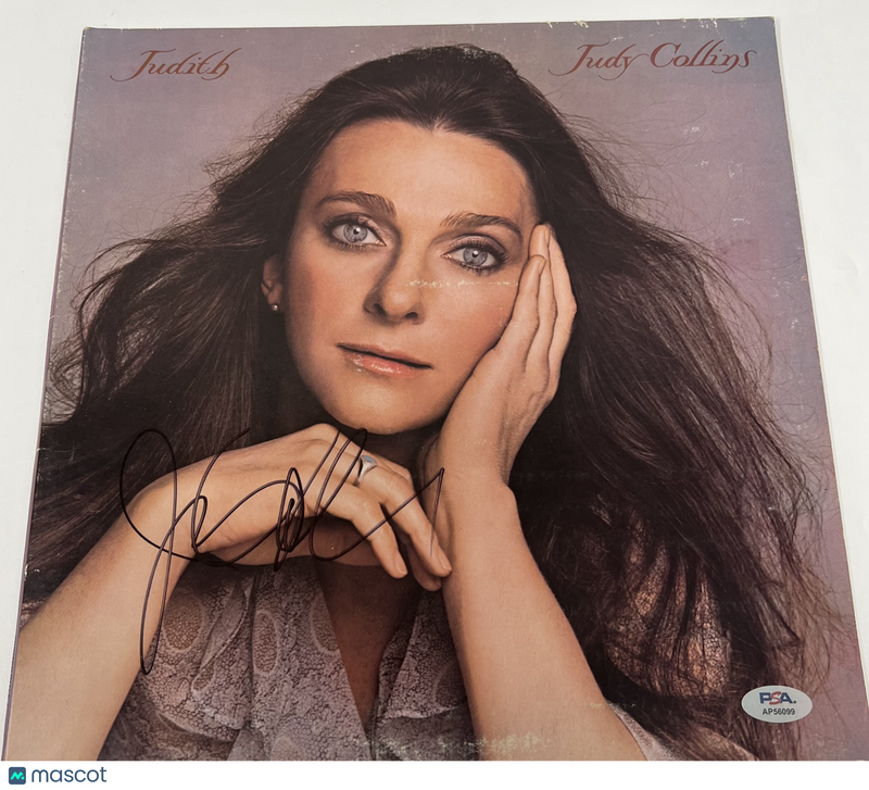 Judy Collins Signed Vinyl Cover PSA/DNA Judith