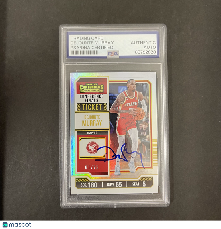 2024 Dejounte Murray 2023-24 Panini Contenders#57 Signed Card PSA Autographed
