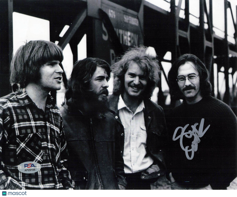 Stu Cook of Creedence Clearwater Revival Signed 8x10 Photo PSA Autographed