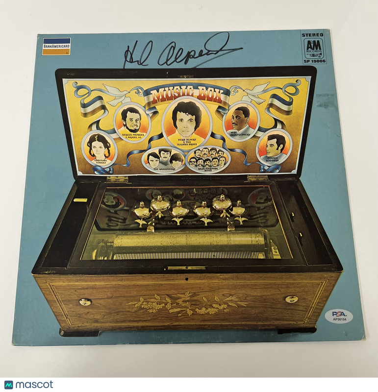Herb Alpert Vinyl Cover PSA/DNA Autographed Music Box