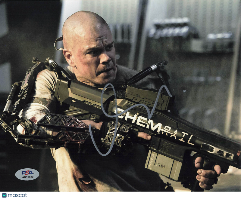 Matt Damon Signed 8x10 Photo Elysium PSA Autographed