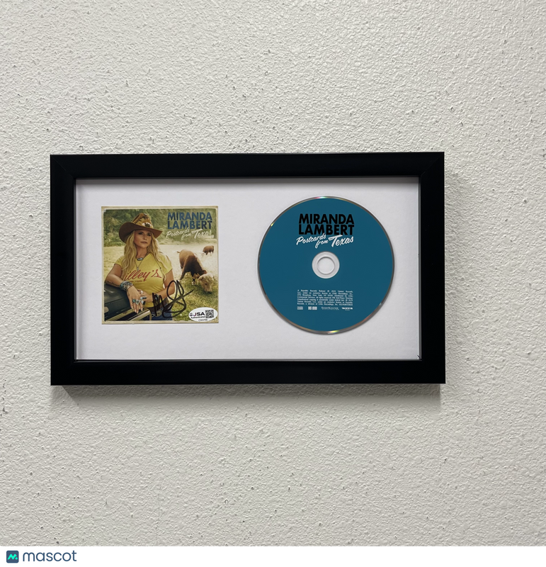 Miranda Lambert Signed Postcards from Texas Framed Display CD Album JSA