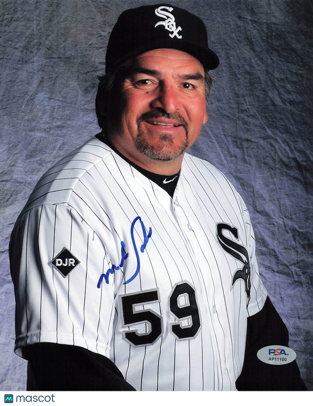 Mark Salas Chicago White Sox Signed 8x10 Photo PSA
