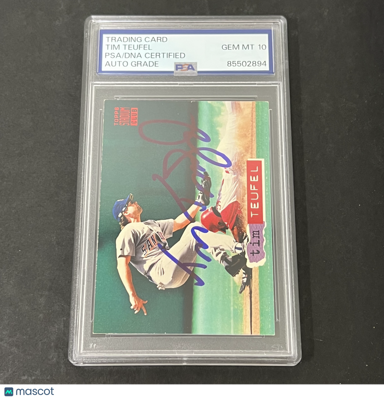 1994 Topps Stadium Club #46 Tim Teufel signed card PSA Auto 10 Padres