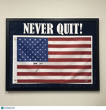 Robert O'Neill  Signed Custom Framed U.S. Flag PSA Authograph
