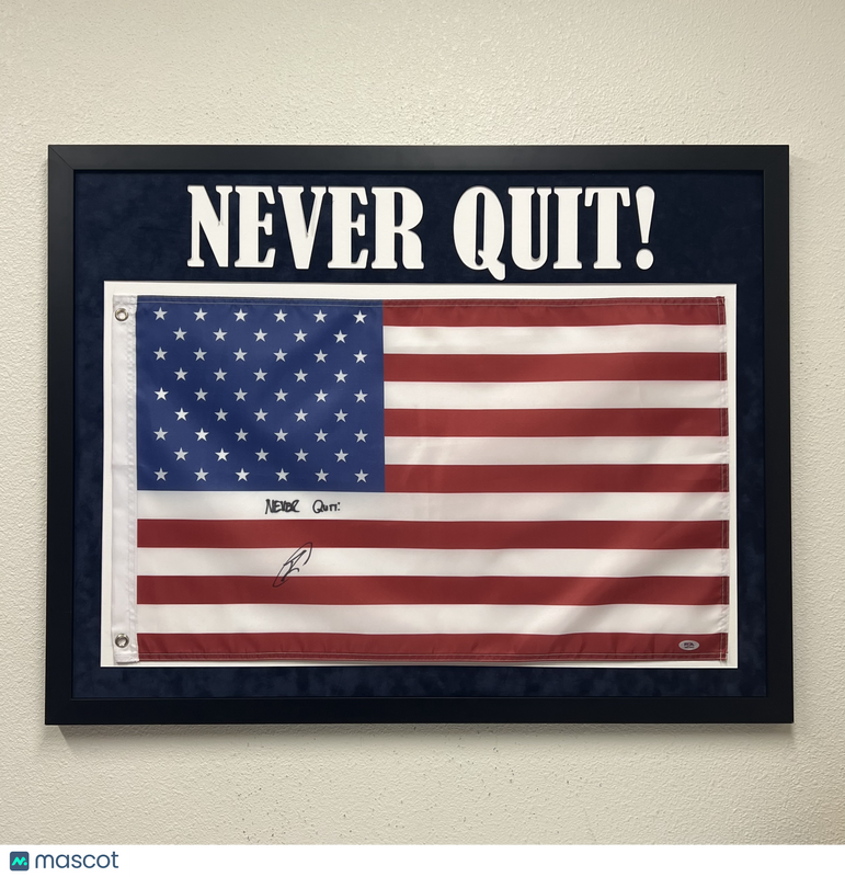 Robert O'Neill  Signed Custom Framed U.S. Flag PSA Authograph