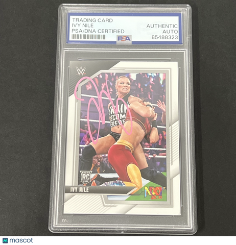 2022 Panini NXT WWE #73 Ivy Nile Rookie signed card PSA