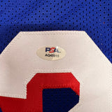 Jared McCain Signed Jersey PSA Philadelphia 76ers Autographed