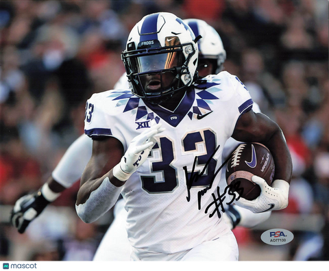 Kendre Miller Signed TCU Horned Frogs Football 8x10 Photo PSA Autographed