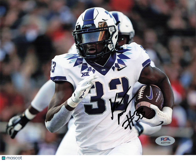 Kendre Miller Signed TCU Horned Frogs Football 8x10 Photo PSA Autographed