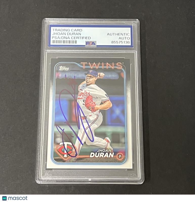 2024 Topps Series 1 #227 Jhoan Duran signed card PSA