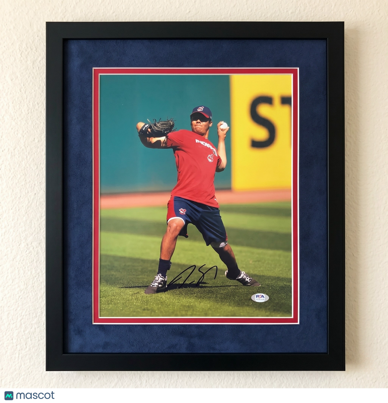 Justus Sheffield Cleveland Indians Signed 11x14 Custom Framed Photo PSA