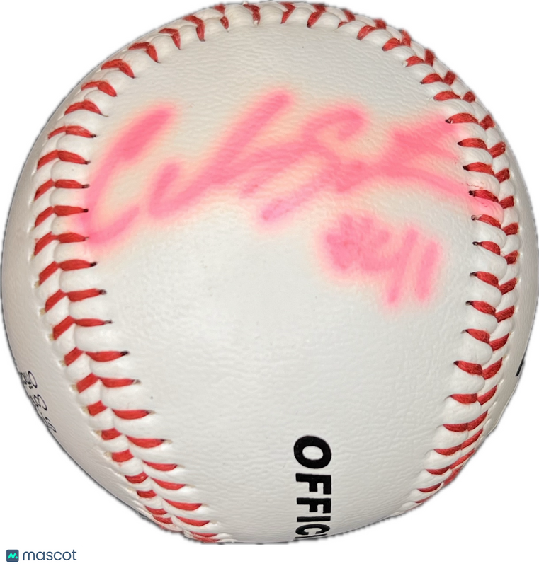 Carlos Santana Signed MLB Baseball PSA Autographed