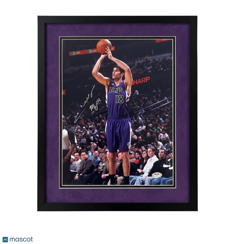 Omri Casspi Sacramento Kings Signed Basketball 11x14 Custom Framed Photo PSA