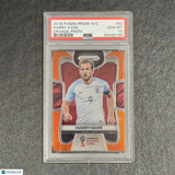 2018 Panini Prizm World Cup Orange#62 35/65 Harry Kane Signed Card PSA 10