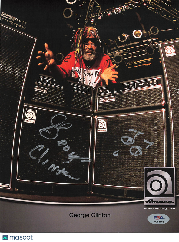 George Clinton Signed 8x10 Photo PSA Autographed