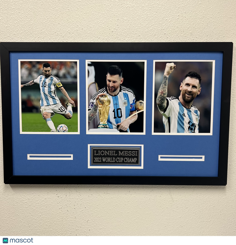 Lionel Messi Soccer 3-Photo Custom Display Frame Argentina National Team