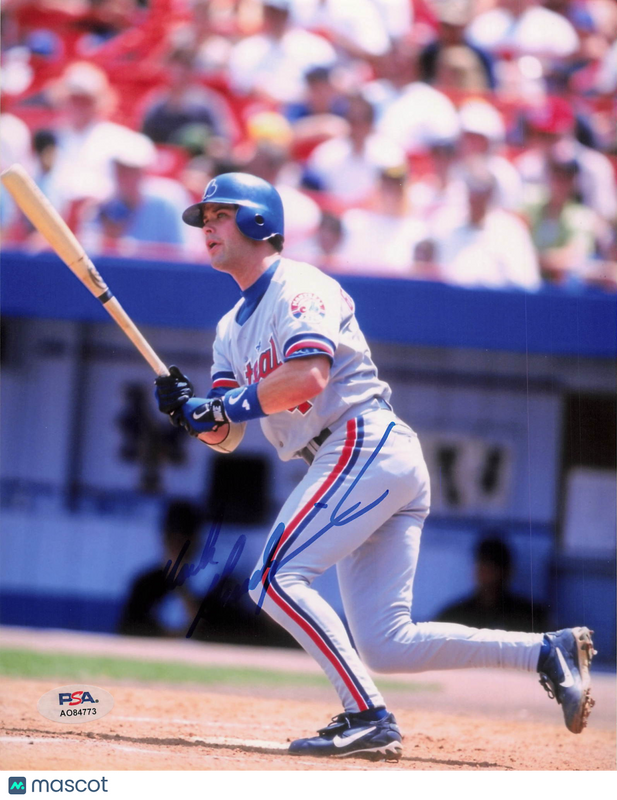 Mark Grudzielanek Montreal Expos Signed 8x10 Photo PSA