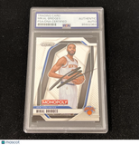 2024-25 Panini Prizm#42 Mikal BridgesSigned Card Auto PSA Slabbed Knicks