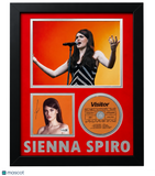 Sienna Spiro Signed Framed CD Album Visitor JSA Autographed