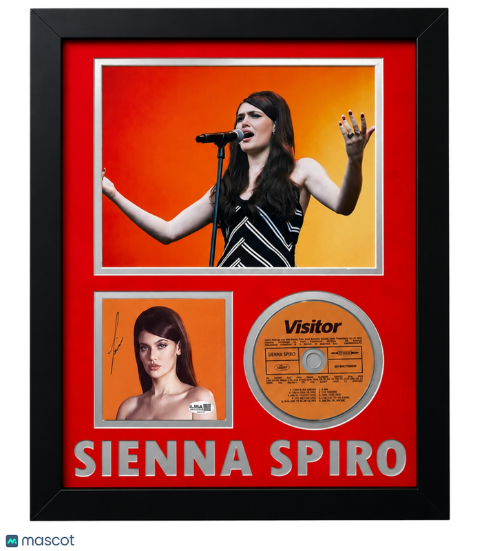 Sienna Spiro Signed Framed CD Album Visitor JSA Autographed