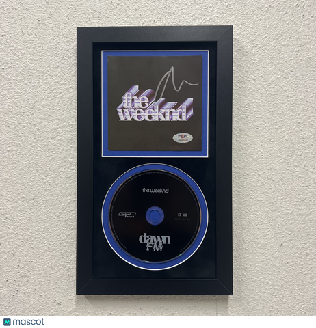 The Weeknd Signed CD Cover Framed PSA/DNA Autographed Dawn FM