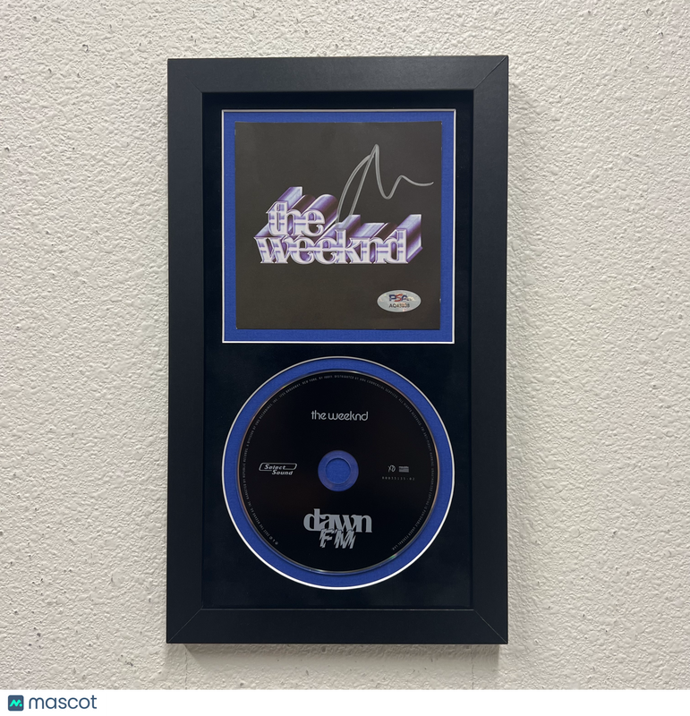 The Weeknd Signed CD Cover Framed PSA/DNA Autographed Dawn FM