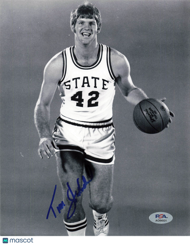 Tim Stoddard NC State Wolfpack Signed Basketball 8x10 Photo PSA