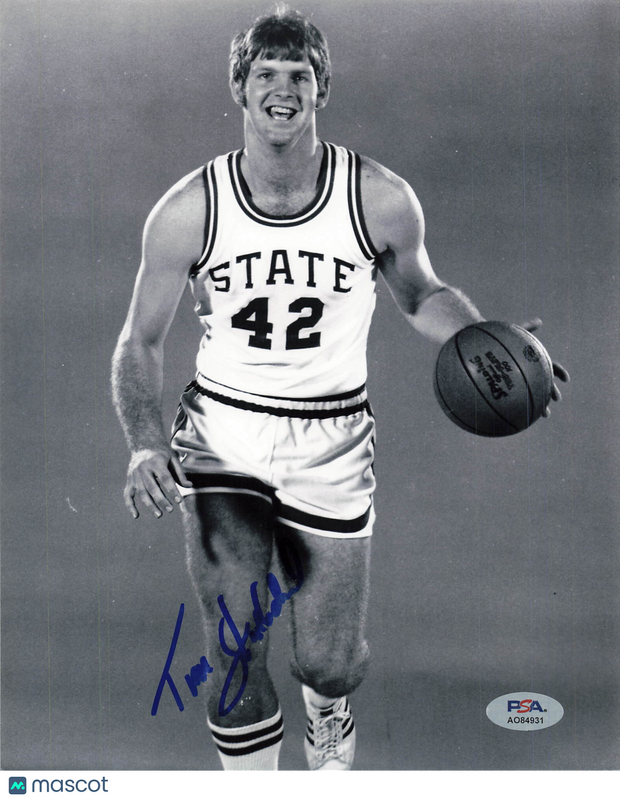 Tim Stoddard NC State Wolfpack Signed Basketball 8x10 Photo PSA