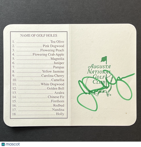 Johnson Wagner Signed Golf Scorecard PSA Autographed