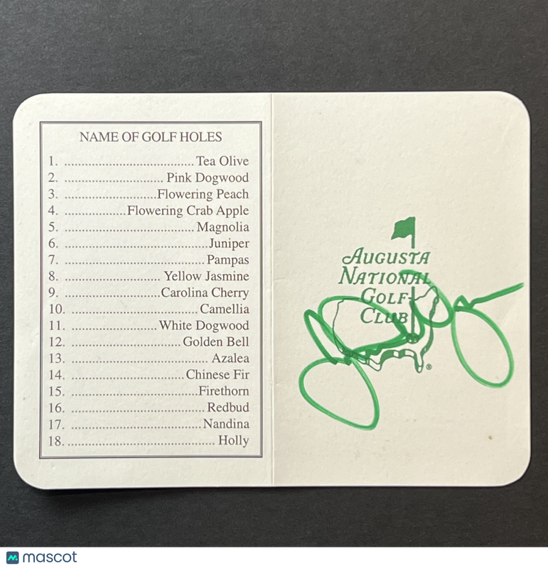 Johnson Wagner Signed Golf Scorecard PSA Autographed