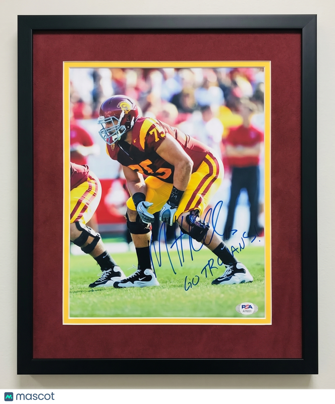 Matt Kalil Signed USC Trojans Football 11x14 Custom Framed Photo PSA Autographed
