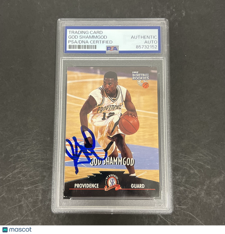 God Shammgod 1997 The Score Board, Inc Basketball Rookies#50 Signed Card PSA Autographed