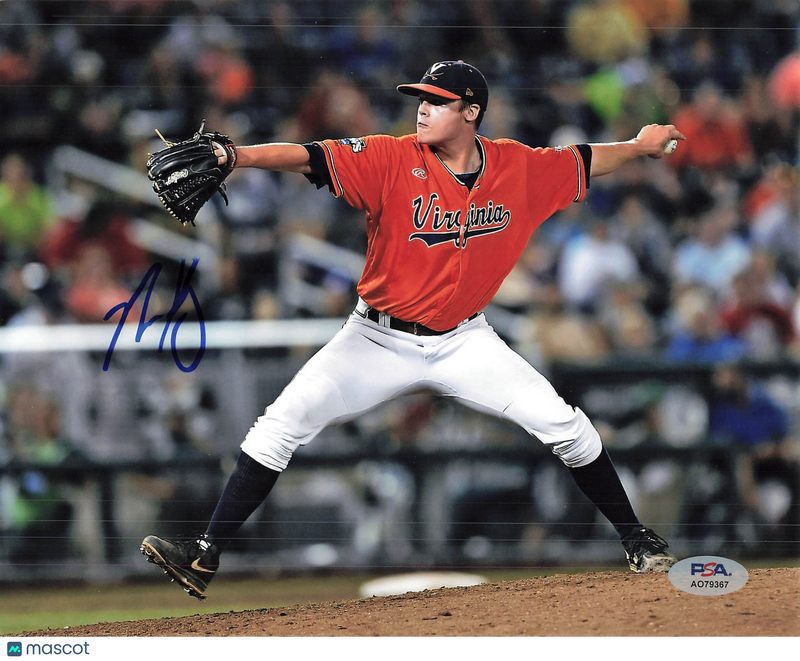 Nathan Kirby Virginia Cavaliers Signed 8x10 Photo PSA