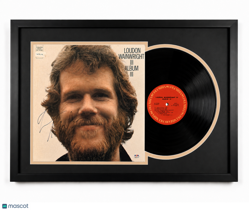 Loudon Wainwright Signed Album III Custom Framed Vinyl Album PSA Auth