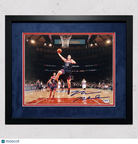 Mason Plumlee Team USA Signed Basketball 11x14 Custom Framed Photo PSA