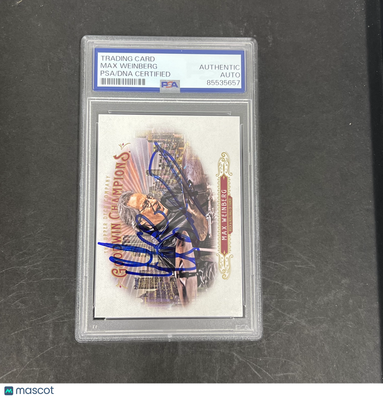 2018 Upper deck Max Weinberg #52 Signed Card PSA Autographed