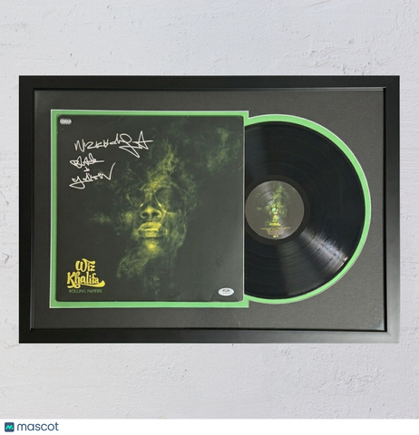 Wiz Khalifa Signed Rolling Paper Vinyl Custom Framed  PSA Autographed