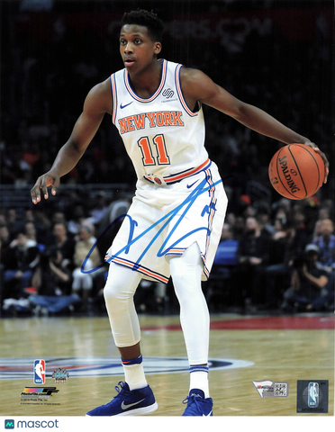 Frank Ntilikina New York Knicks Signed Basketball 8x10 Photo Fanatics Authentic