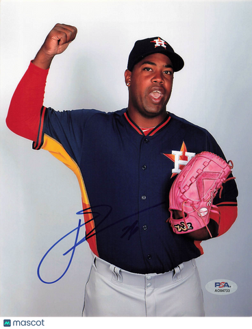Jerome Williams Houston Astros Signed 8x10 Photo PSA