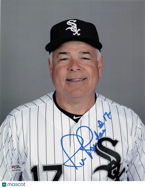 Rick Renteria Chicago White Sox Signed 8x10 Photo PSA