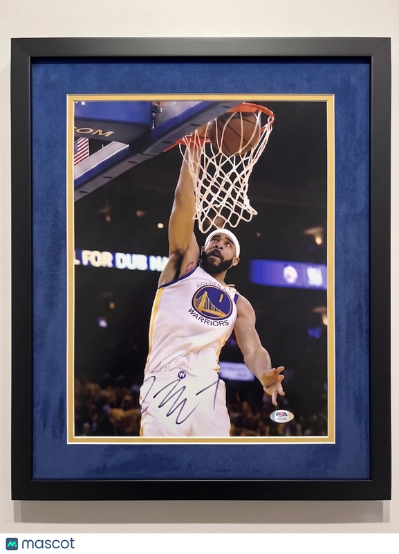 Javale McGee Golden State Warriors Signed 11x14 Custom Framed Photo PSA