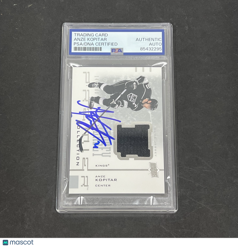 Anze Kopitar 2021-22 Upper Deck Premier Jersey Collection #AJ-AK Signed Card PSA