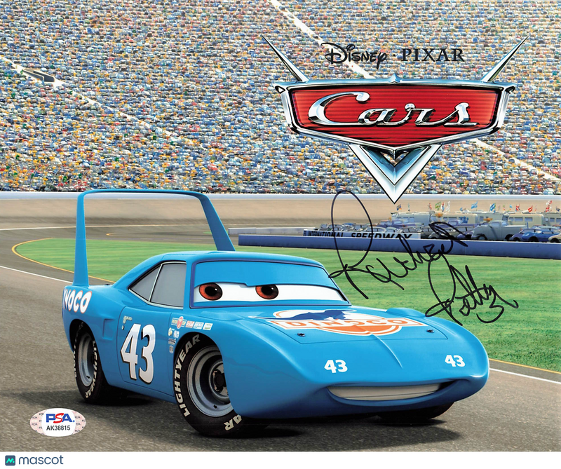 Richard Petty Signed Racing 8x10 Cars Photo PSA Autographed