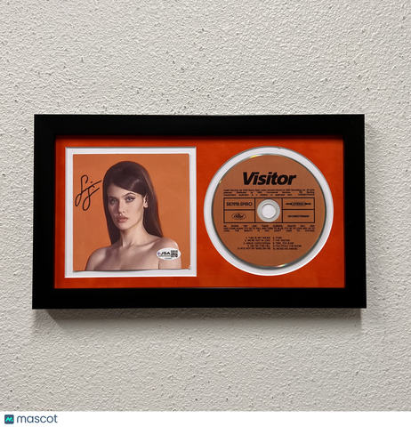 Sienna Spiro Signed Visitor Framed Display CD Insert JSA Autographed