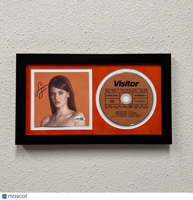 Sienna Spiro Signed Visitor Framed Display CD Insert JSA Autographed