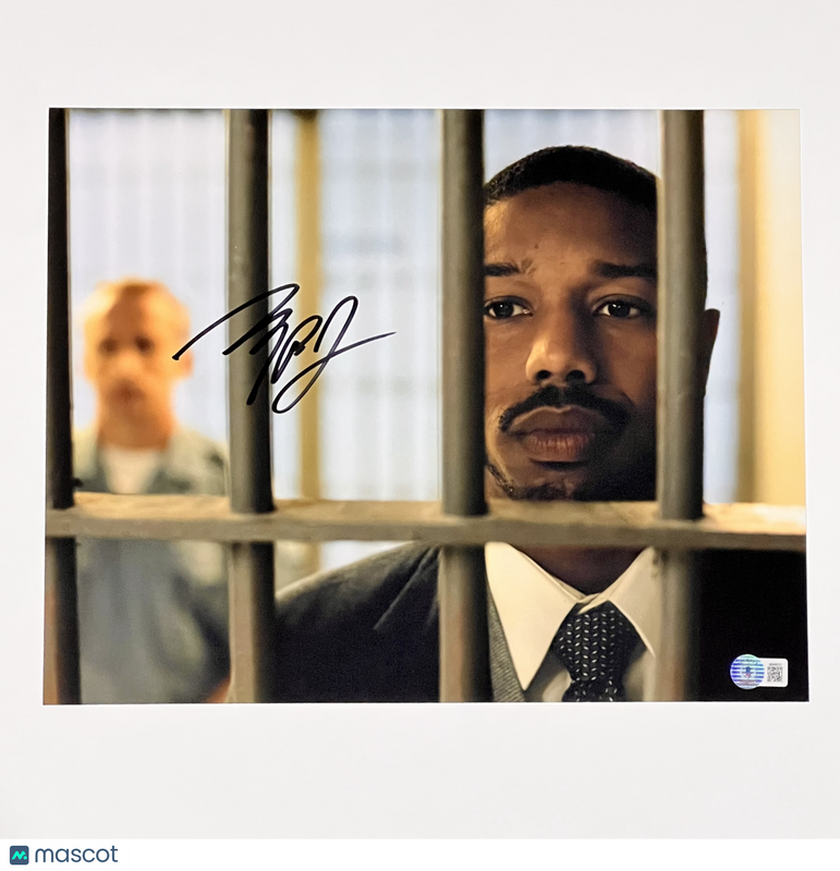 Michael B. Jordan signed 11x14 Just Mercy Photo BAS Autographed