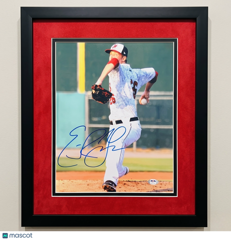 Erick Fedde Hagerstown Suns Signed 11x14 Custom Framed Photo PSA