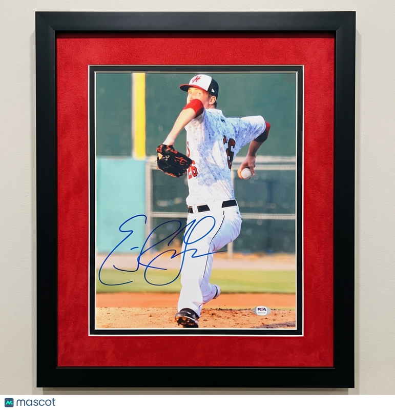 Erick Fedde Hagerstown Suns Signed 11x14 Custom Framed Photo PSA
